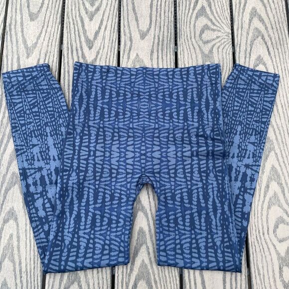 SPANX FL3515 Look At Me Now
Seamless Leggings Indigo Geo Size Large Blue Navy - Picture 6 of 12